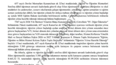 2026 öğretim yılına hazırlık ödeneği tutarını ve ödeme tarihini bildiren MEB resmî yazısı
