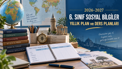 6sinif sosyal bilgiler yillik ders planlari kapak 6. Sınıf Sosyal Bilgiler Yıllık Planı 2026-2027 ve Haftalık Ders Planları