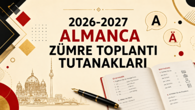 almanca zumre 2026 2027 kapak 1 Almanca Sene Başı Zümre Toplantı Tutanağı 2026-2027