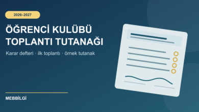 Öğrenci kulübü toplantı tutanağı 2026-2027 rehberi kapak görseli