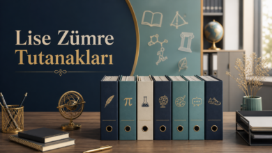 lise zumre toplanti tutanaklari 2026 2027 kapak Lise Sene Başı Zümre Toplantı Tutanakları 2026-2027 (Word)