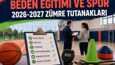 Beden Eğitimi ve Spor sene başı zümre toplantı tutanağı 2026-2027