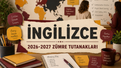 İngilizce sene başı zümre toplantı tutanağı 2026-2027