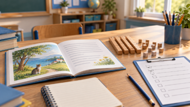 3. sınıf İYEP Türkçe ve matematik programı için kitap, onluk-birlik blokları ve gözlem çizelgesi